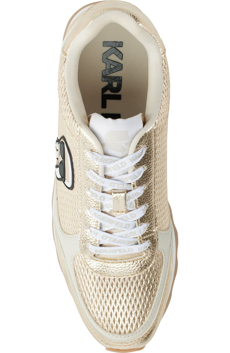 KARL LAGERFELD PARIS Meade Metallic Sneaker, Alternate, color,
