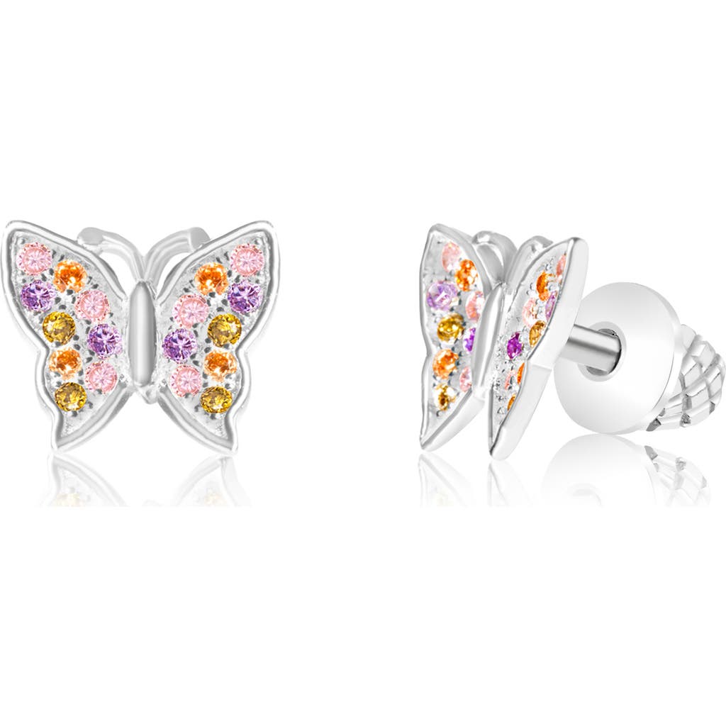 Chanteur Kids' Butterfly Cubic Zirconia Stud Earrings in Multi  product
