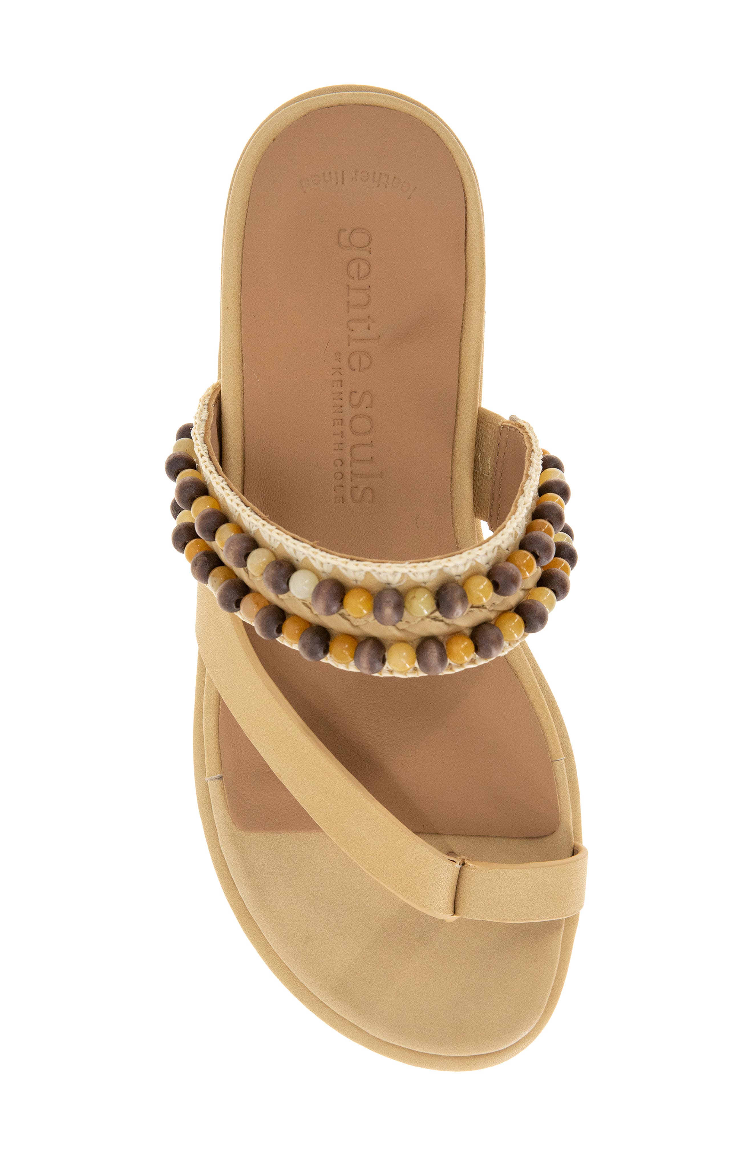 Lentini Toe Loop Sandal, Alternate, color, TAN LEATHER