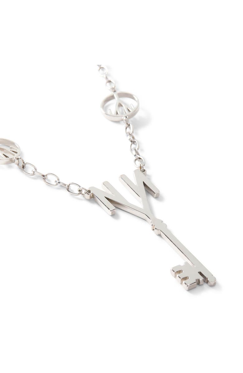 NOMA Peace Noir Station Key Pendant Necklace, Alternate, color, Silver