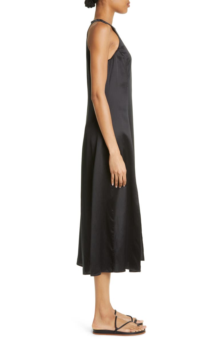 LOULOU DE SAISON Mina Sleeveless Silk Satin Midi Dress, Alternate, color, 