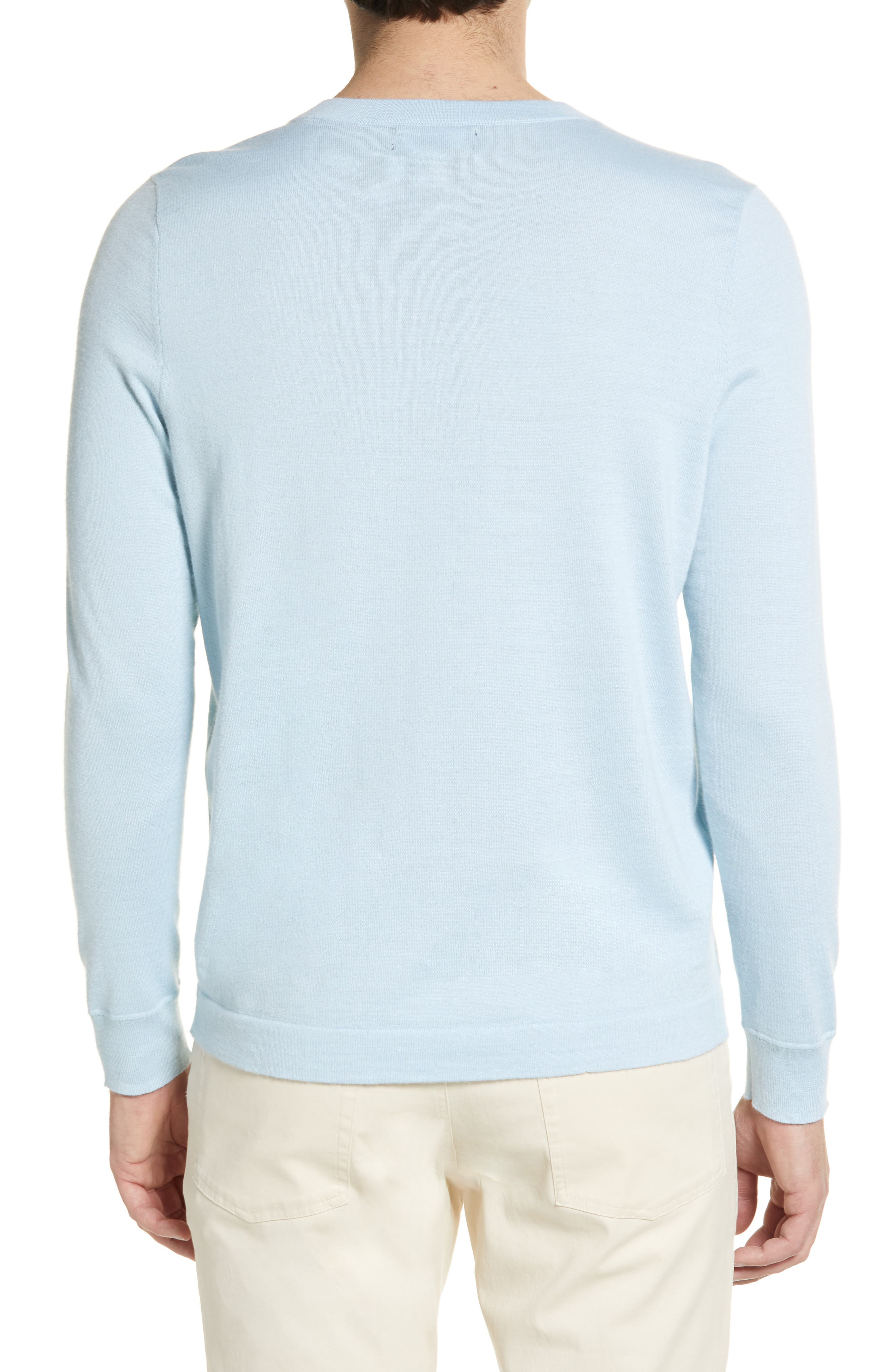 Tech Smart Crewneck Wool Blend Sweater - image 2