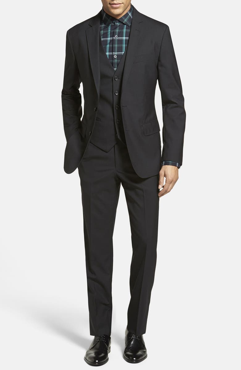 Calibrate Trim Fit Wool & Mohair Blazer, Alternate, color, 