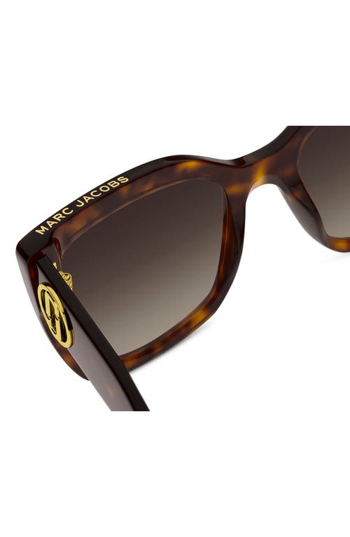 Marc Jacobs 811s Square Acetate Sunglasses In Havana/brown