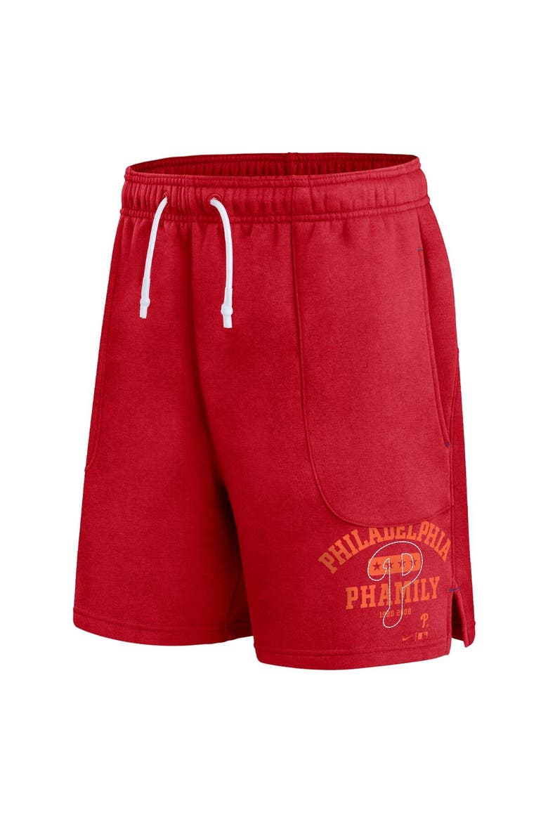 Men's Nike Red Philadelphia Phillies Statement Ball Game Shorts, Alternate, color, Red