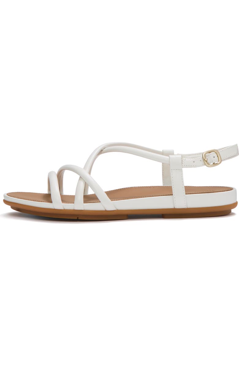 FitFlop Gracie Leather Strappy Sandals, Alternate, color, Urban White