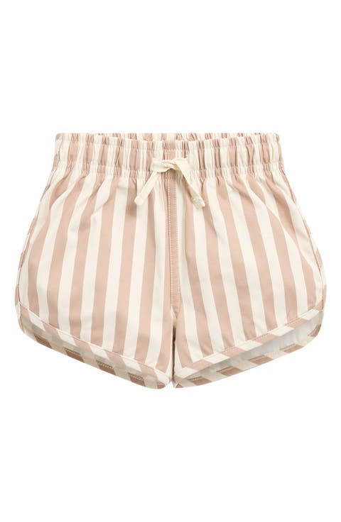 Retro Latte UPF 50+ Swim Trunks (Baby)