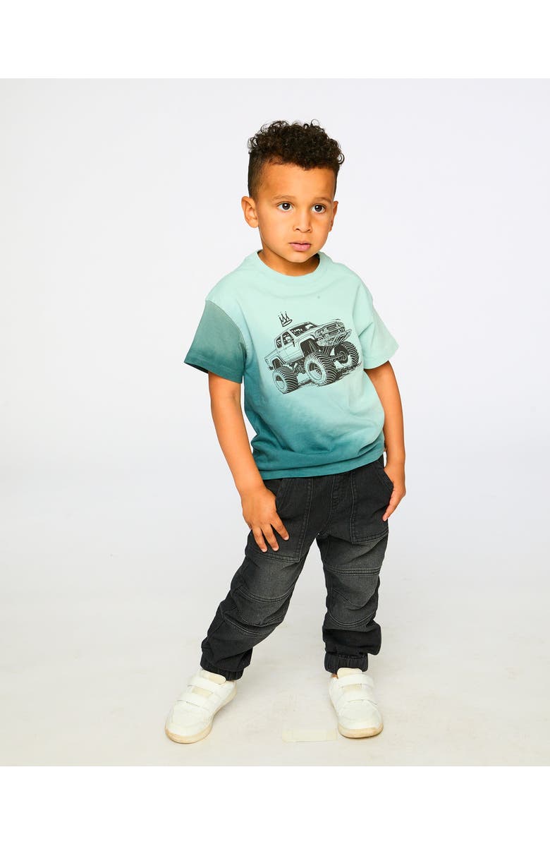 Deux par Deux Stretch French Terry Denim Jogger, Alternate, color, Denim Grey