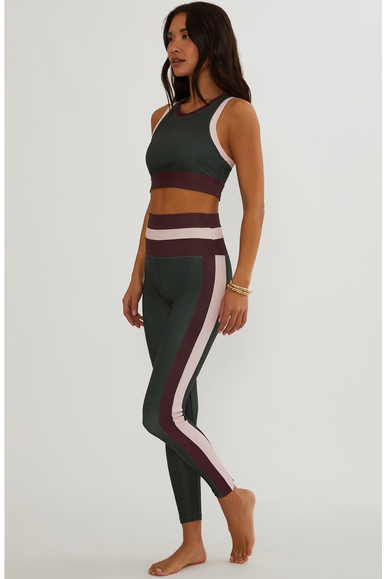 Mariella High Waist Leggings, Alternate, color, WILD BERRY COLORBLOCK