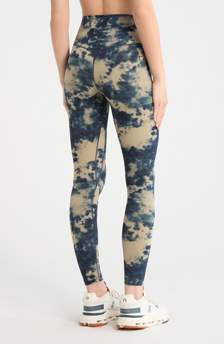 MPG Print Sculpt Leggings, Alternate, color, Silver Sage Shibori