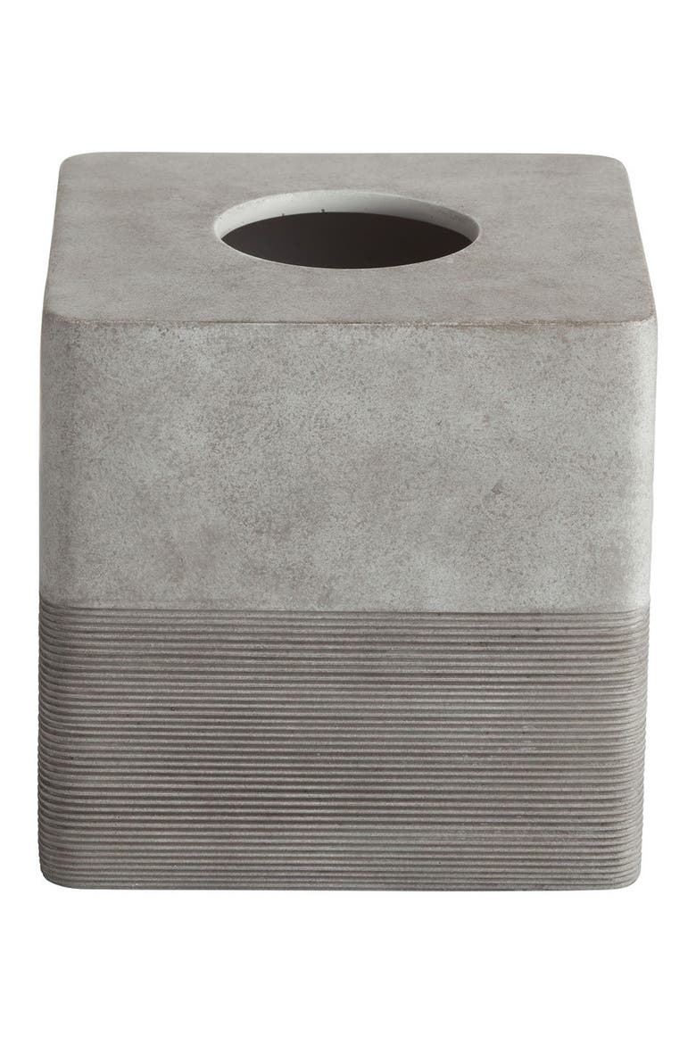 City Line Tissue Box Cover, Main, color, GREY