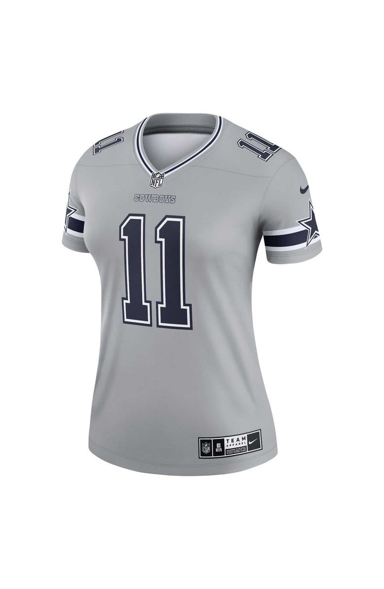 Nike Women's Nike Micah Parsons Silver Dallas Cowboys Inverted Legend Jersey, Alternate, color, 