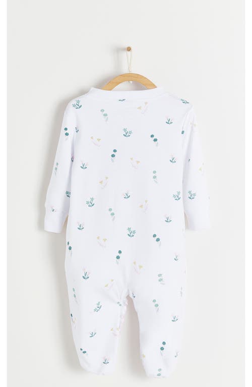 Shop Babycottons Mila Zip Footed Pajama In Pink