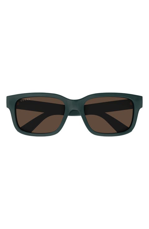 56mm Rectangular Sunglasses