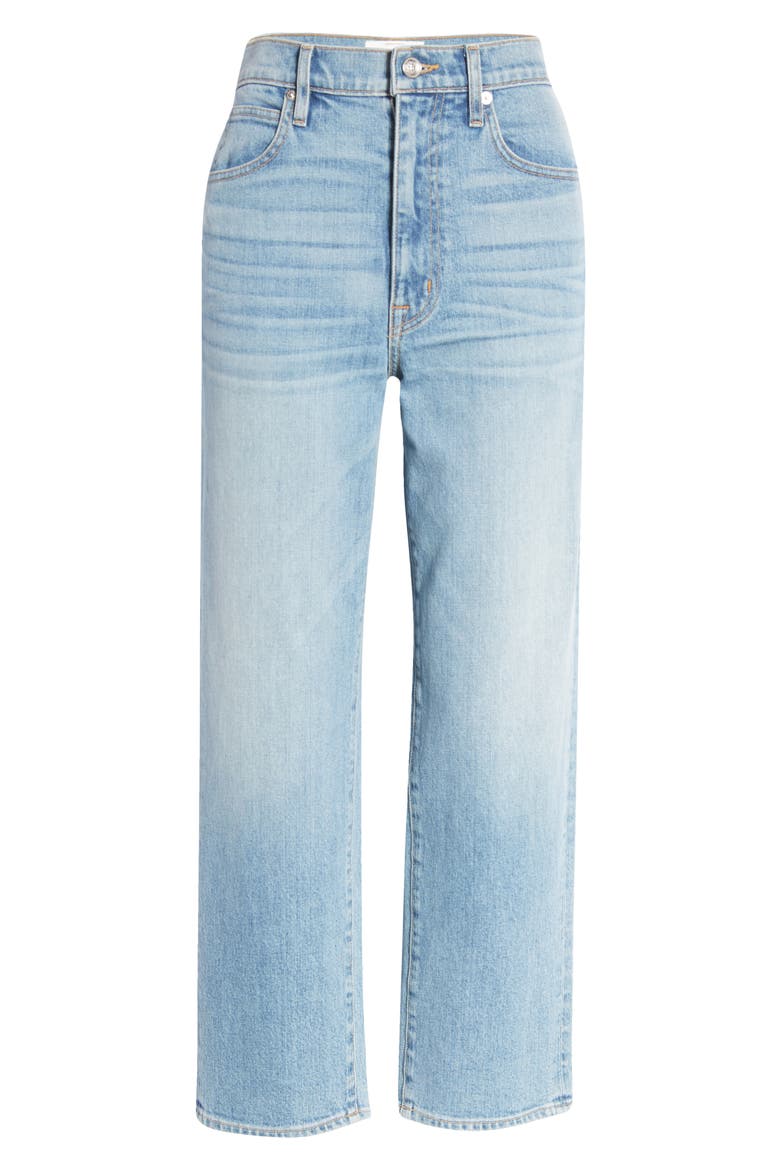 London High Waist Crop Straight Leg Jeans, Alternate, color, LOVE MATTE