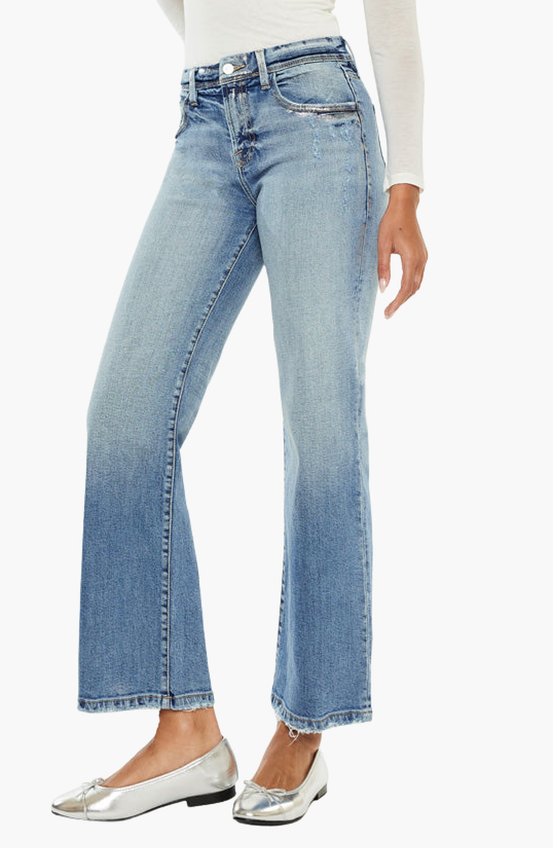 KanCan Premier Veronica Premier High Rise Slim Wide Leg Jeans, Alternate, color, Medium Wash