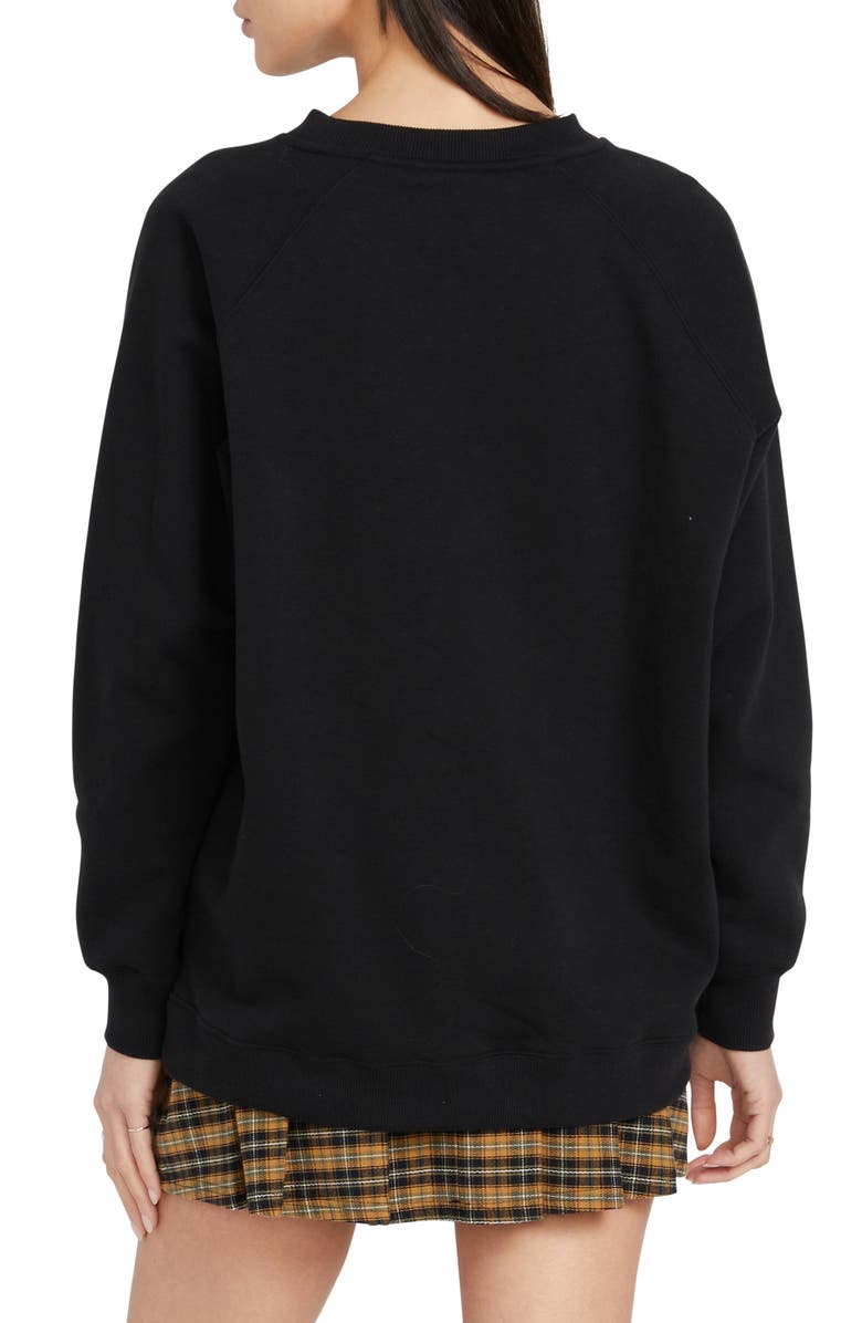 Volcom Dede Embroidered Oversize Sweatshirt, Alternate, color, 