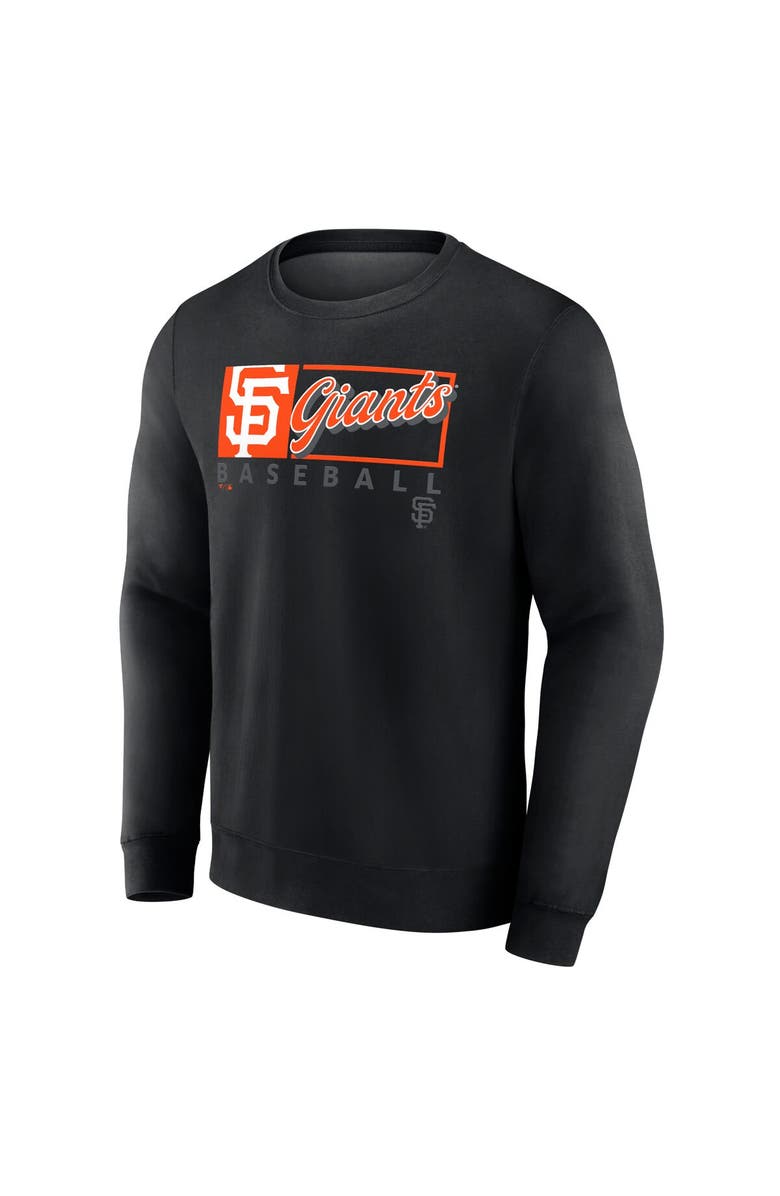 FANATICS Men's Fanatics Black San Francisco Giants Focus Fleece Pullover Sweatshirt, Alternate, color, Black