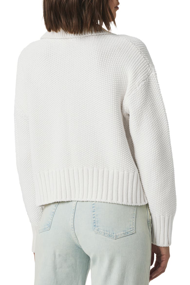 Roxie Lace-Up Sweater, Alternate, color, WHITE
