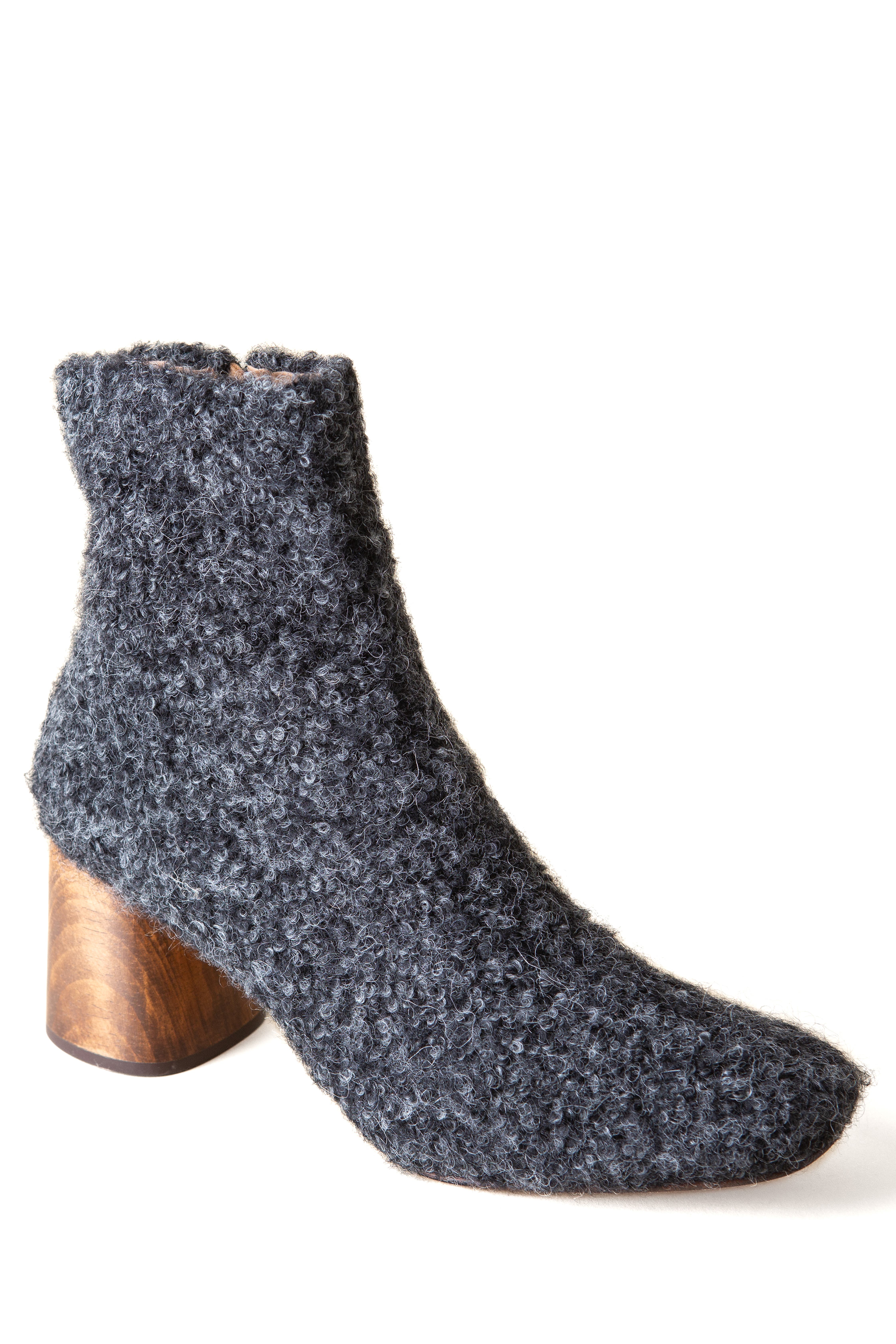 Huma Blanco Harlow Boot in Charcoal Alpaca 