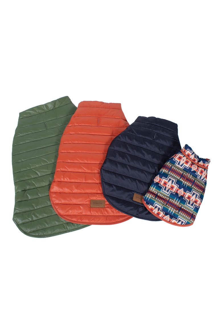 Puffer Dog Coat, Alternate, color, CENTURY HARDING - BLACK