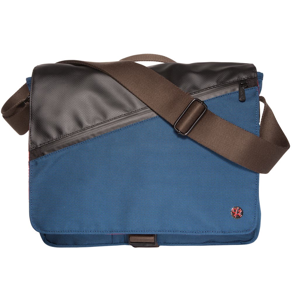 Token Grand Army Medium Messenger Bag With Back Zipper In Blue