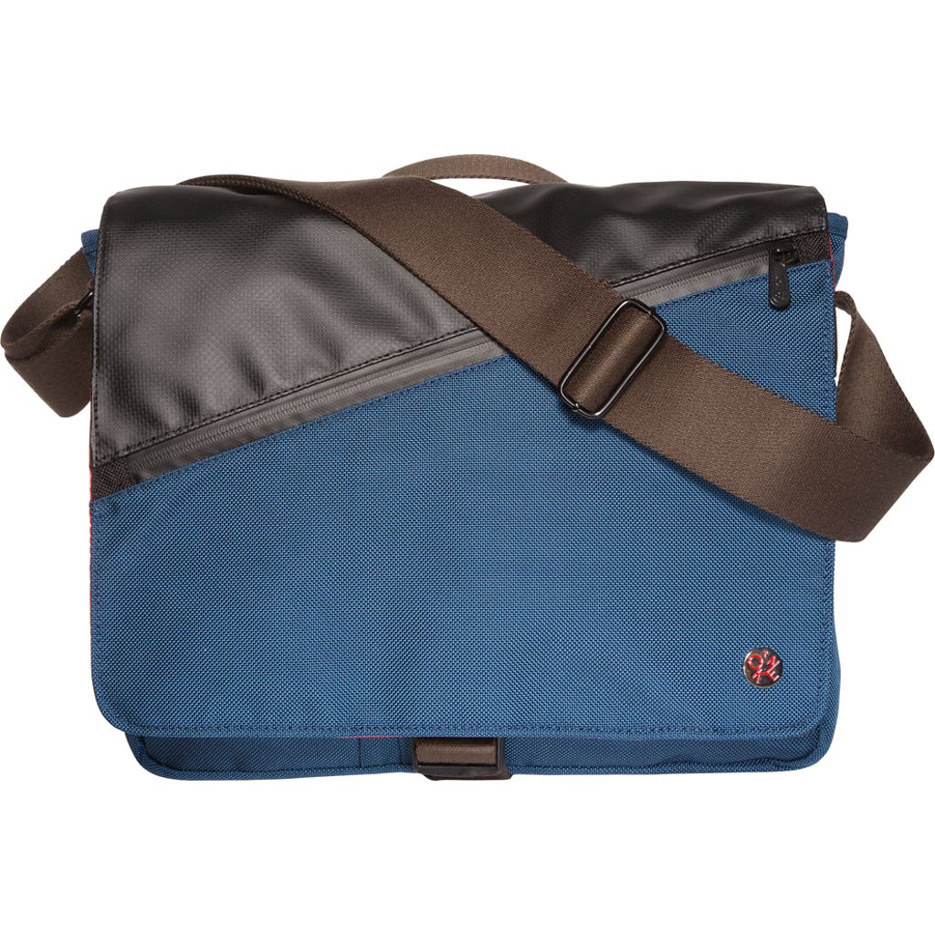 Token Grand Army Medium Messenger Bag With Back Zipper In Blue