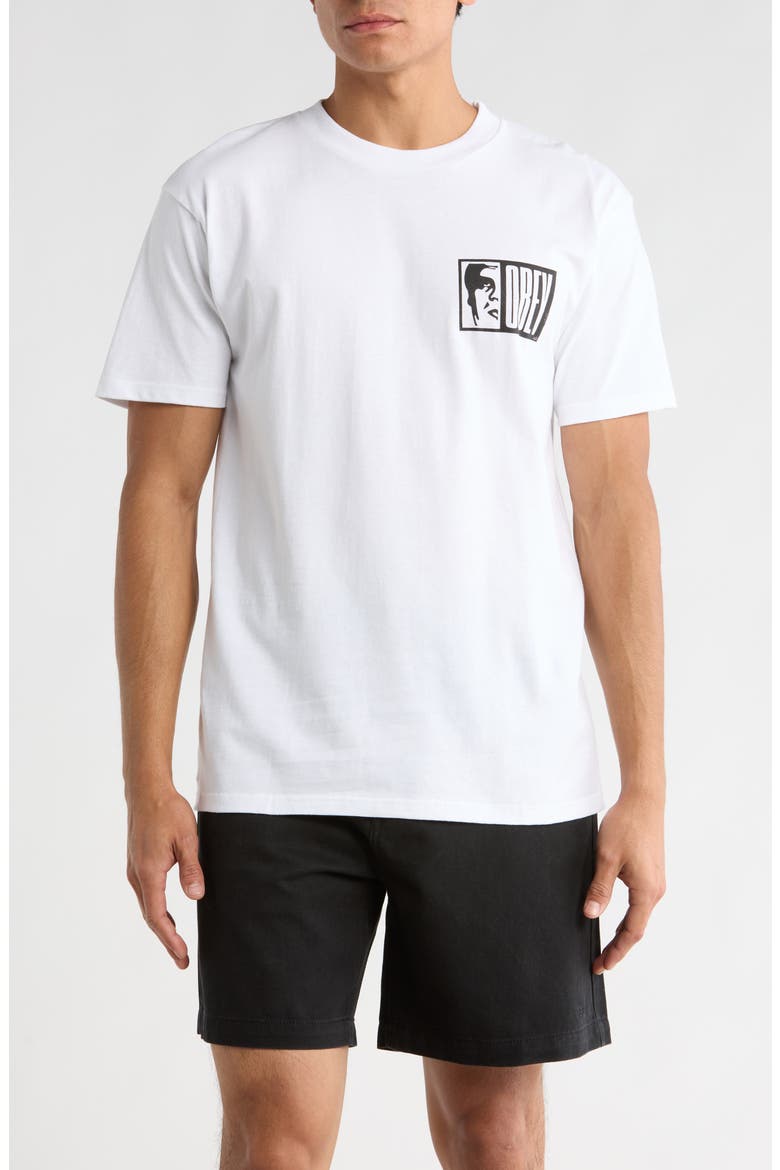 Half Icon Graphic T-Shirt, Main, color, WHITE
