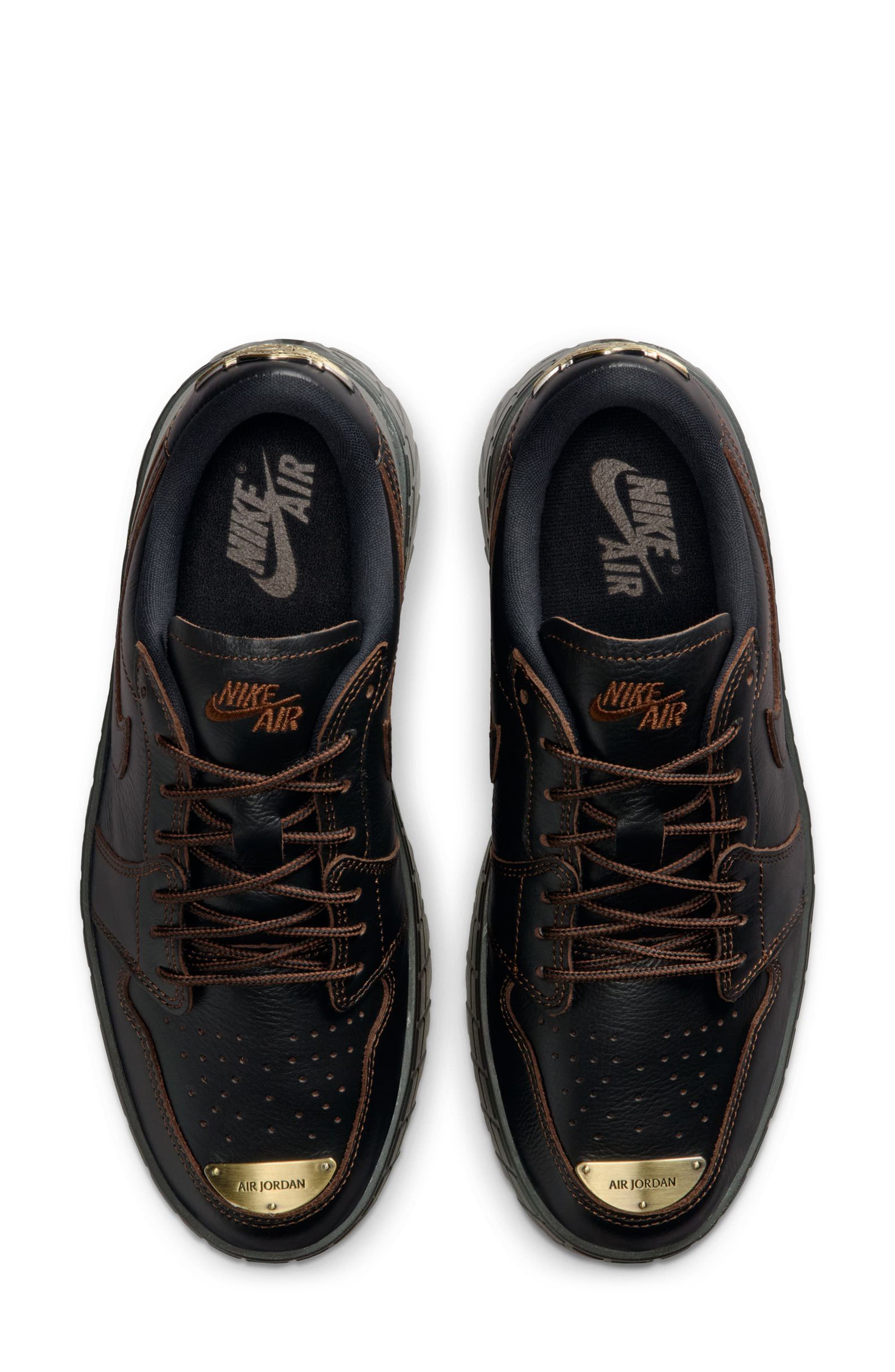 Jordan Air Jordan 1 Brooklyn Platform Sneaker, Alternate, color, Black/ Cacao Wow/ Black