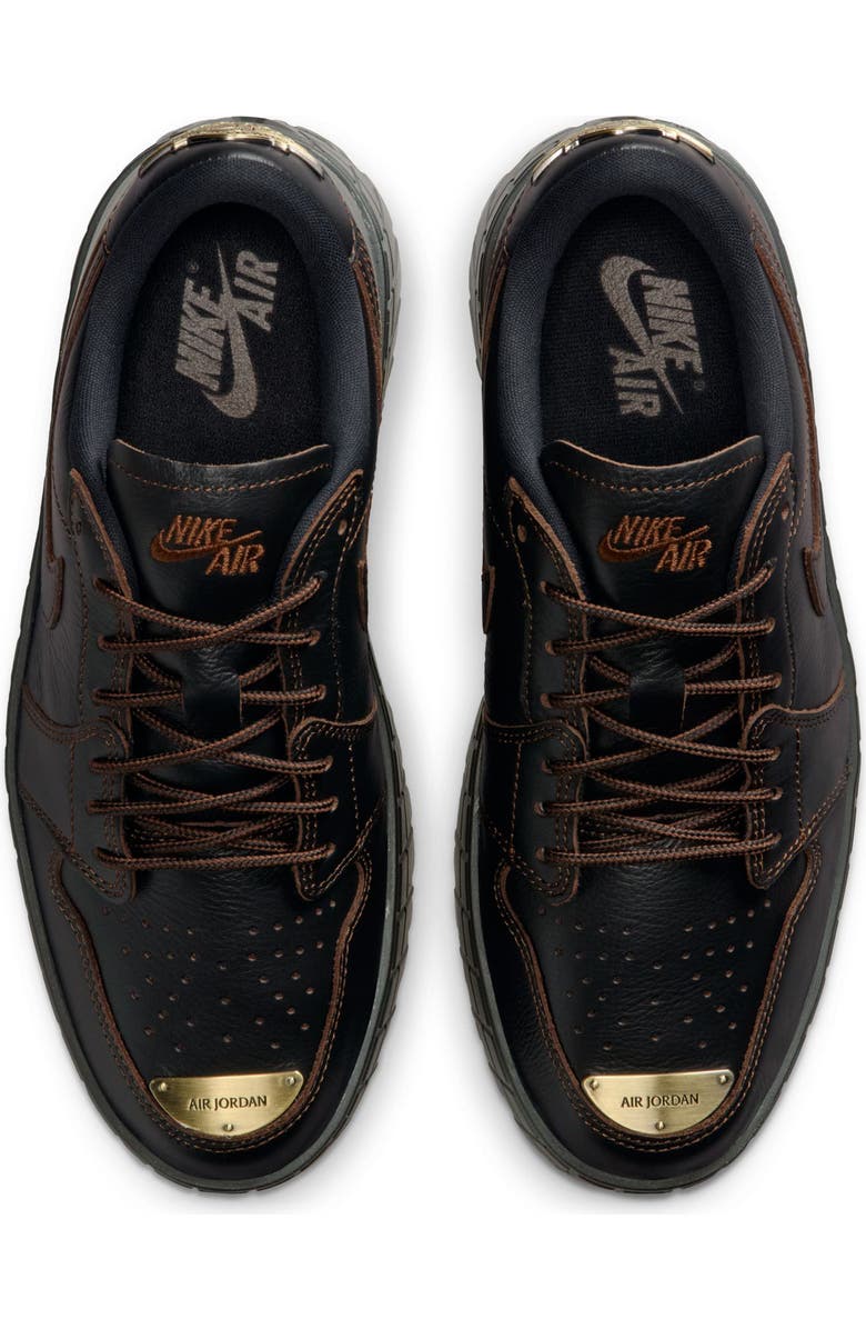 Jordan Air Jordan 1 Brooklyn Platform Sneaker, Alternate, color, Black/ Cacao Wow/ Black