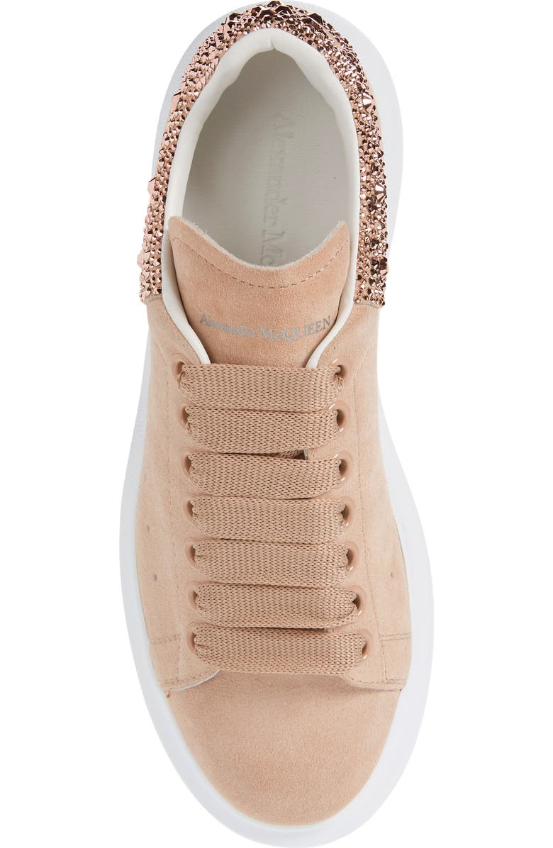 McQueen Alexander McQueen Oversize Crystal Embellished Sneaker, Alternate, color,