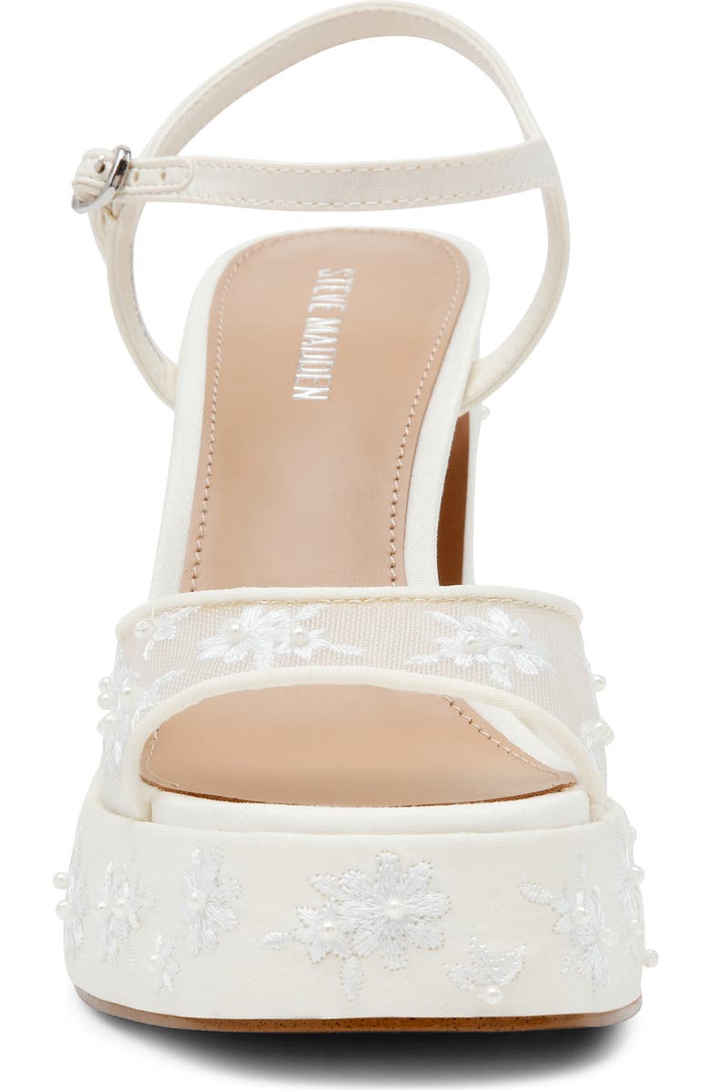 Steve Madden Lianda Platform Sandal, Alternate, color, White Mesh