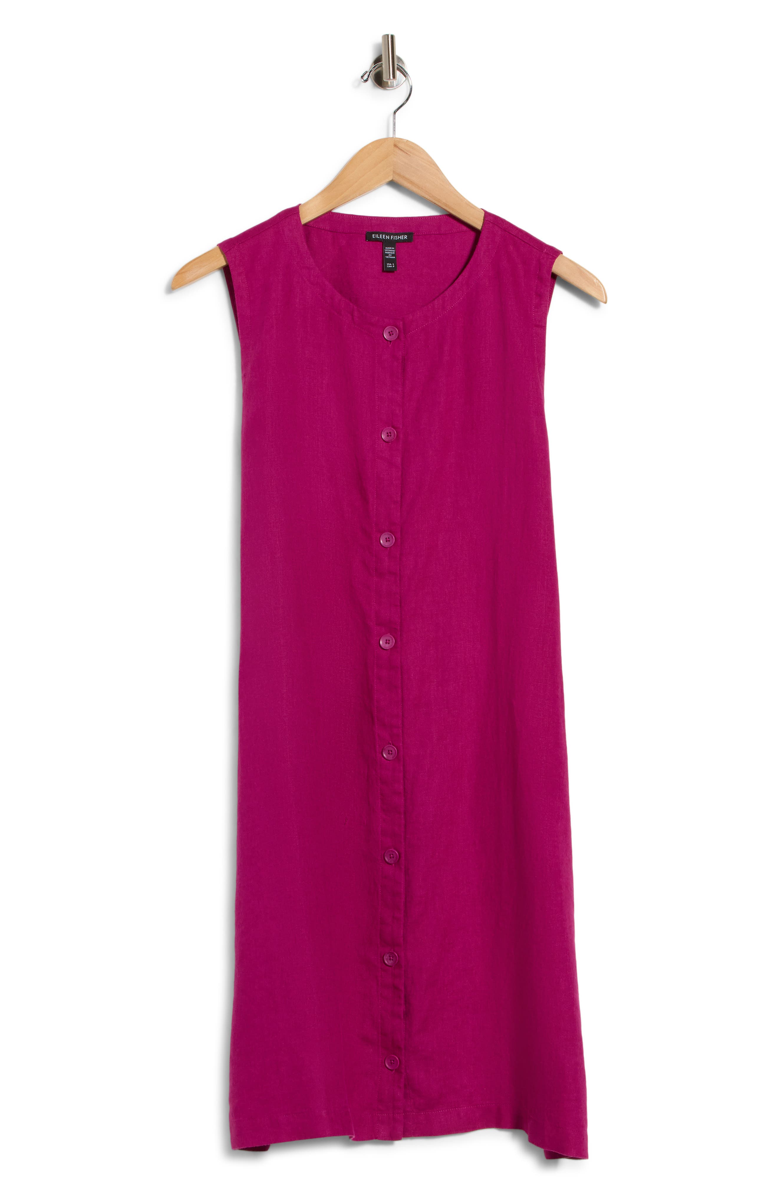 Organic Linen Tie Back Longline Vest