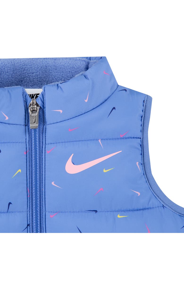 Nike Swoosh Vest, Long Sleeve T-Shirt & Leggings Set, Alternate, color, Light Smoke Grey