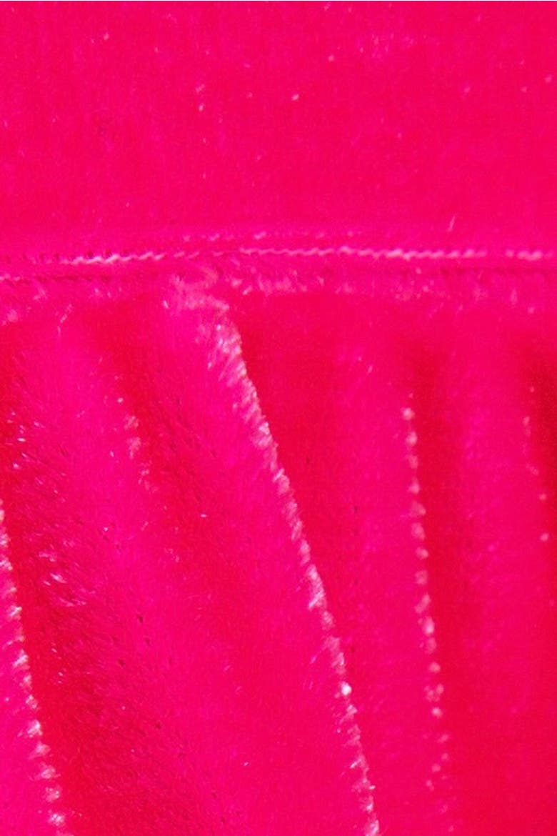 Girls Stretch Velvet Twirly Dress, Alternate, color, Hot Pink