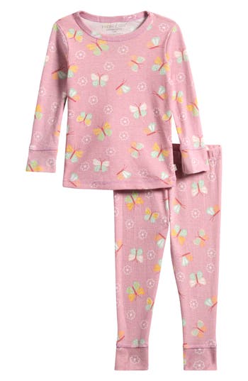 Poppy & Clay Organic Cotton Long Pajamas In Floral