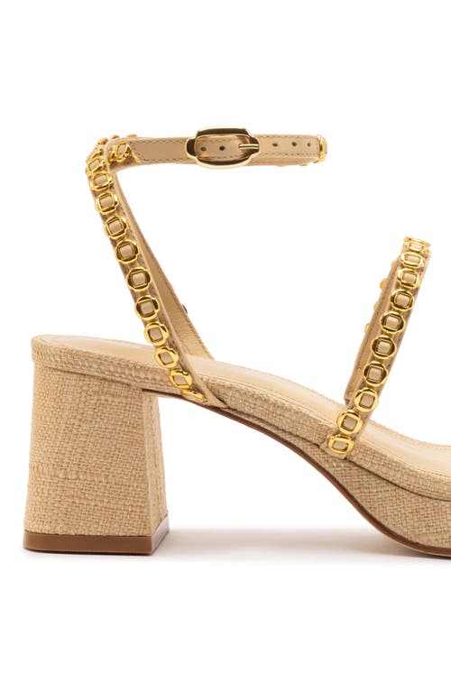 Larroude Larroudé Gio Milanina Sandal In Neutral