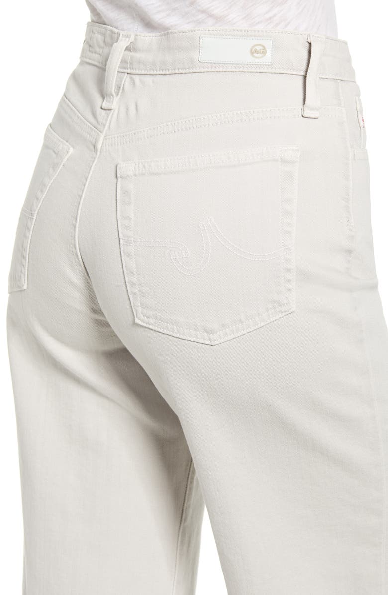 AG Etta High Waist Crop Raw Hem Wide Leg Jeans, Alternate, color, 