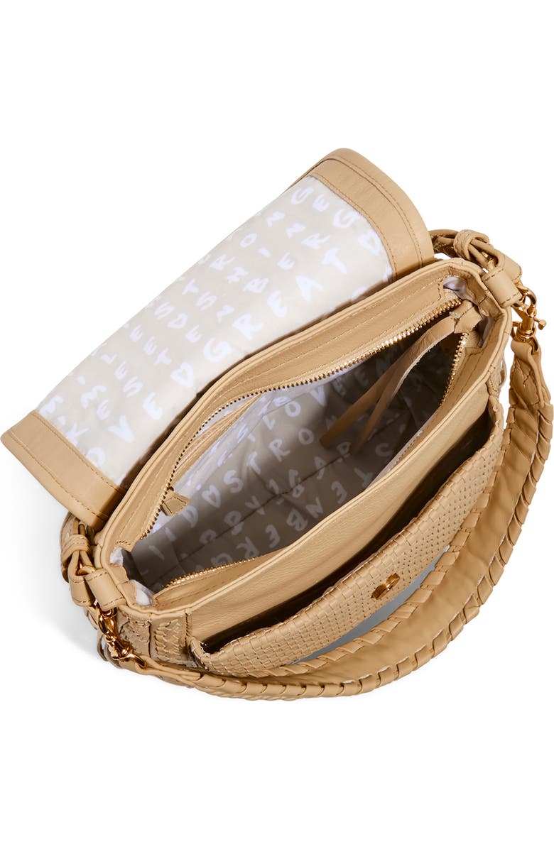 AIMEE All For Love Woven Convertible Shoulder Bag, Alternate, color, Camel
