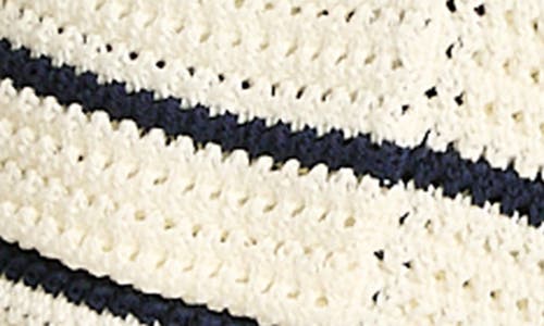 Tommy Bahama Stripe Open Stitch Cardigan In Vanilla Ice