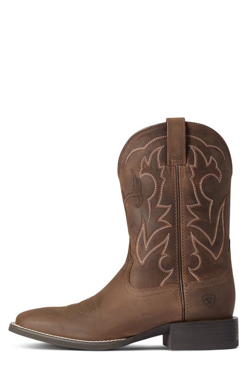 Ariat Men's Stockman Ultra Round Toe Boots In Talon Tan In Distressed Brown