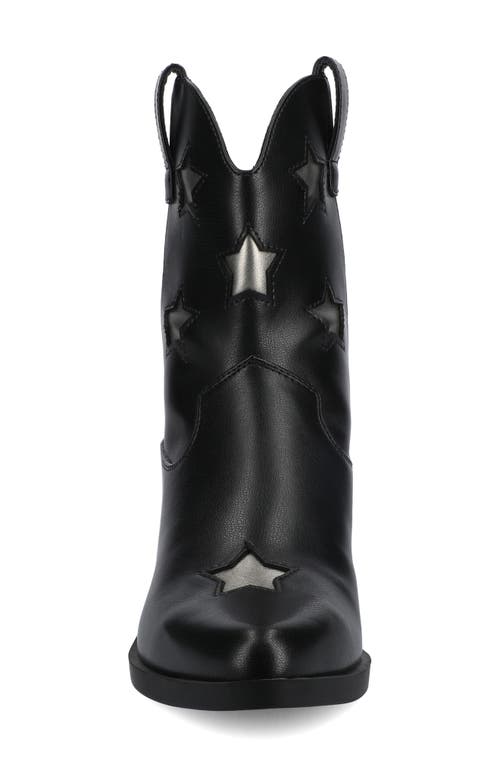 Journee Collection Journee Womens Underwood Medium And Wide Width Western Star Detail Ankle Booties
