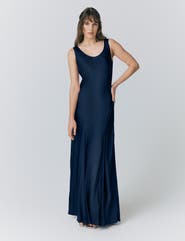 Ghost London Willow Satin Maxi Sip Dress