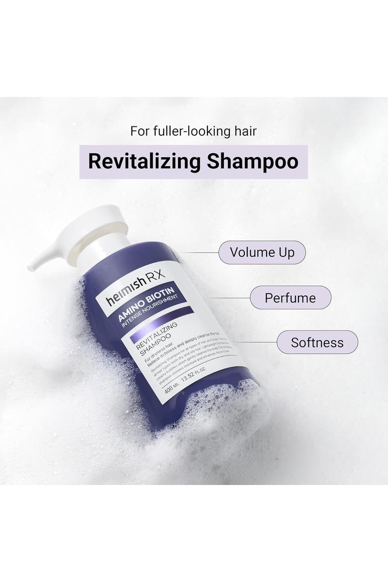 RX Amino Biotin Revitalizing Shampoo 400ml, Alternate, color, HEIMISH RX AMINO BIOTINSHAMPOO