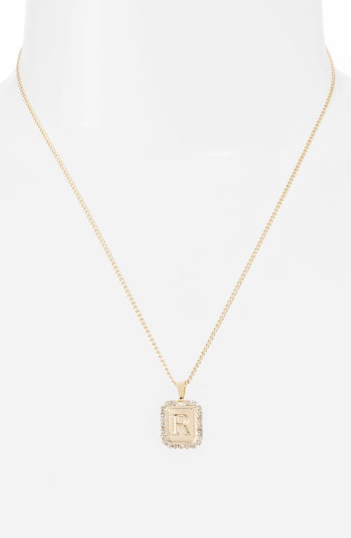 Bracha Royal Initial Card Necklace