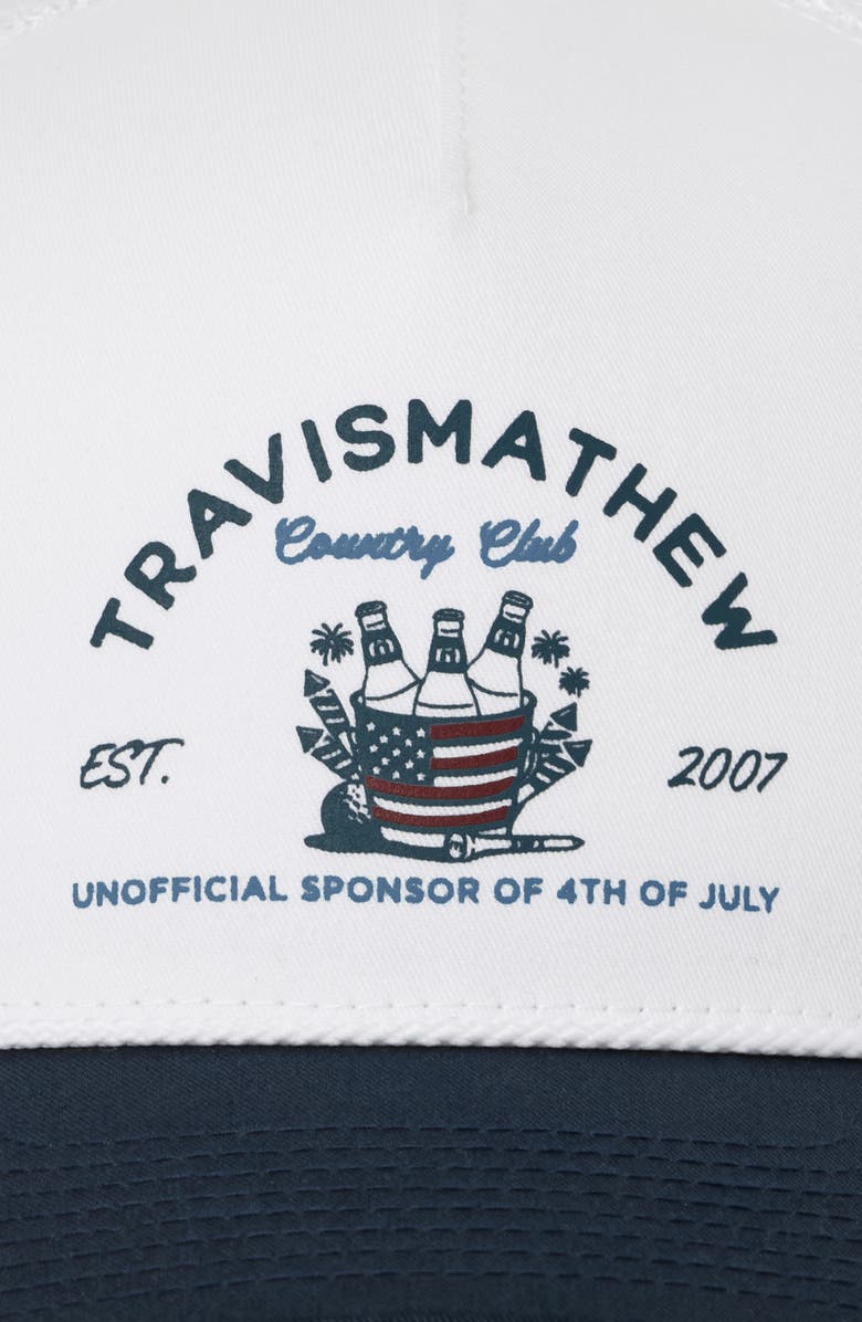 TravisMathew Firecracker Fiesta Snapback Trucker Cap, Alternate, color, 