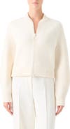 Akris punto Stretch Virgin Wool Bomber Cardigan