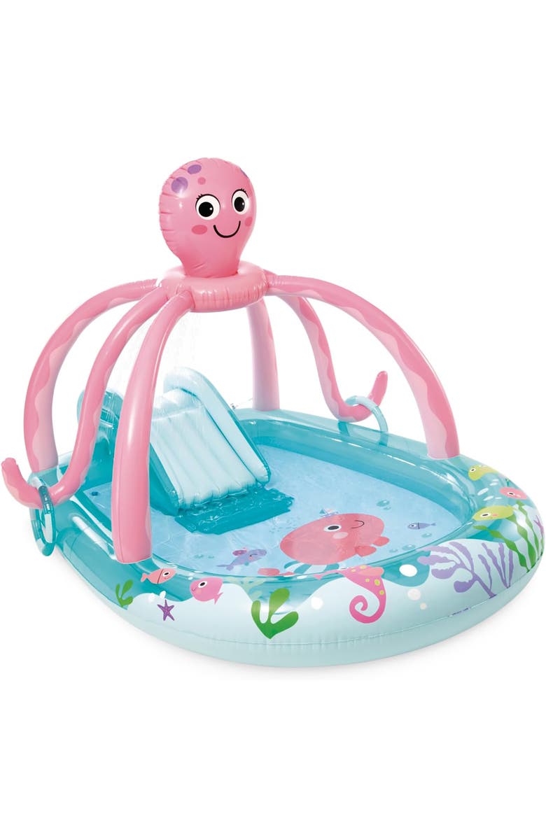 Intex Friendly Octopus Inflatable Kiddie Pool, Splash Pad, Ages 3+, Main, color, Multicolored
