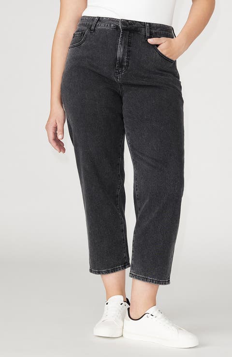The Naomi High Waist Comfort Stretch Crop Straight Leg Jeans