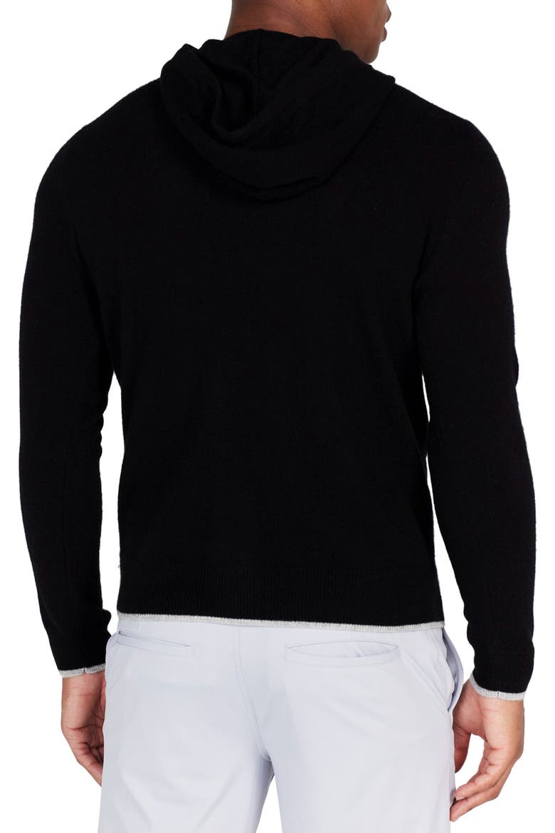 Quincy Cashmere Hoodie, Alternate, color, TUXEDO